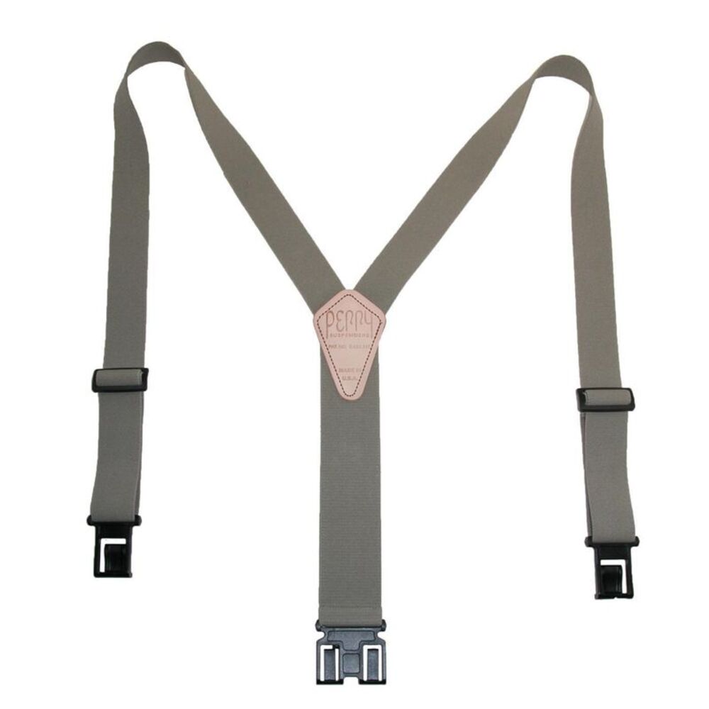 Perry Suspenders Men's Elastic 1.5 Inch Wide Hook End Suspenders